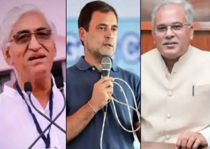 छत्तीसगढ़: बघेल और सिंहदेव के साथ राहुल की बैठक, टकराव खत्म