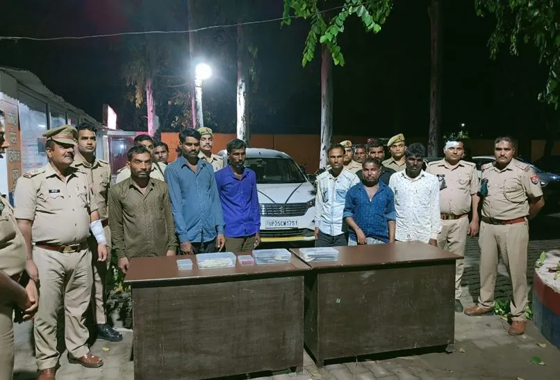 शाहजहांपुर: अपराधियों पर पुलिस ने कसा शिकंजा, बावरिया गिरोह के सात बदमाश गिरफ्तार