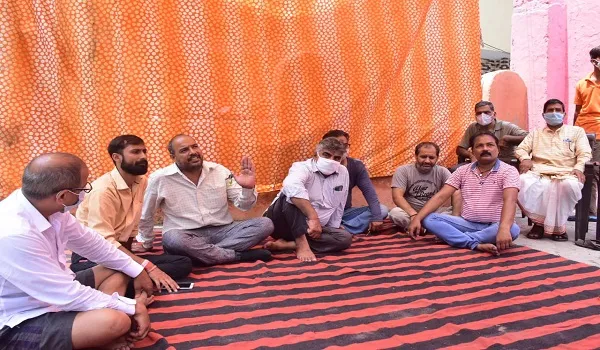मुरादाबाद: बजरंग दल ने लाजपत नगर में किया सामूहिक हनुमान चालीसा का पाठ
