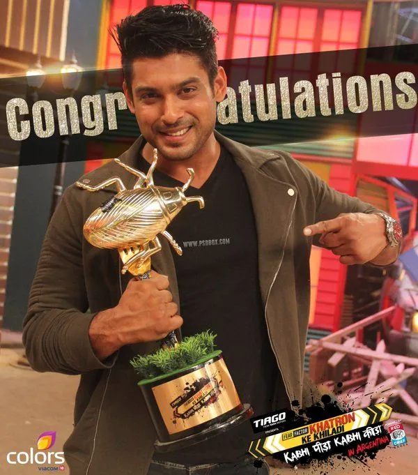 KKK7 winner #sidharthshukla | Colors tv show, Winner, Tv stars
