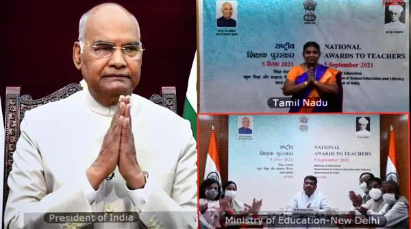 44 शिक्षक राष्ट्रीय पुरस्कार से सम्मानित, राष्ट्रपति कोविंद बोले- अच्छा शिक्षक व्यक्तित्व, समाज और राष्ट्र-निर्माता होता है