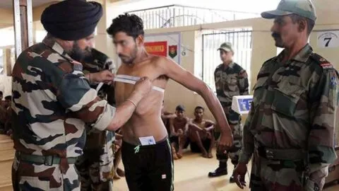 सेना जीडी भर्ती के लिए युवाओं में दिखा जोश…