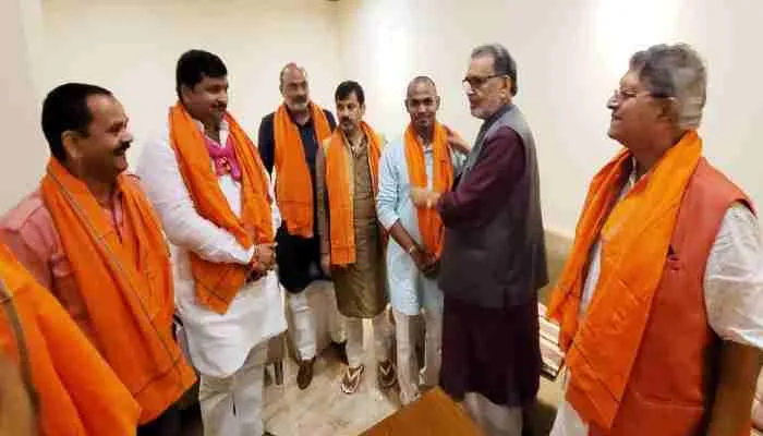 अयोध्या: भाजपा प्रभारी राधामोहन सिंह ने की पदाधिकारियों के साथ बैठक