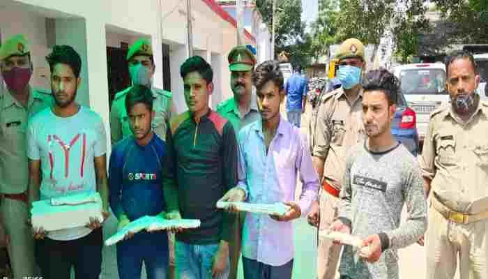 हरदोई: तार कटिंग गैंग का पुलिस ने किया खुलासा, पांच गिरफ्तार