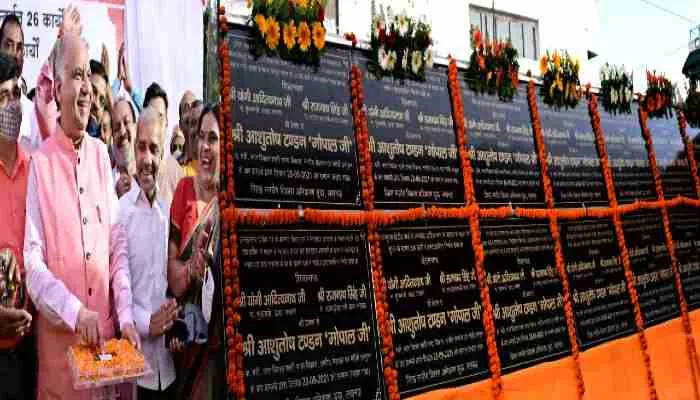 मंत्री आशुतोष टंडन ने किया लखनऊ पूर्वी विधान सभा क्षेत्र में 26 कार्यों का शिलान्यास