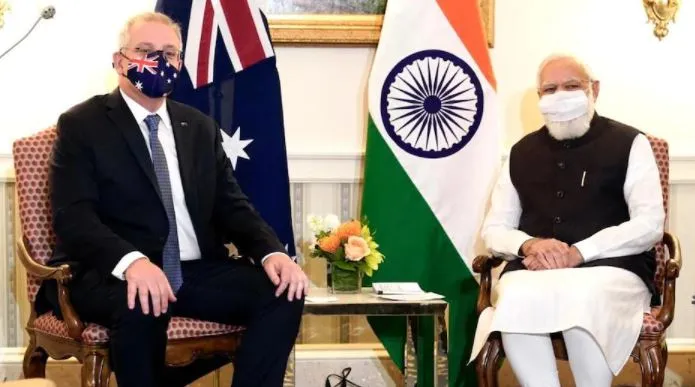 पीएम मोदी ने मॉरिसन से की मुलाकात, द्विपक्षीय एवं क्षेत्रीय मुद्दों पर हुई चर्चा 