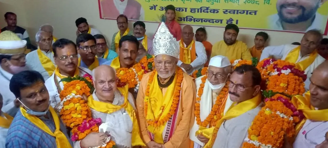 शाहजहांपुर: ब्राह्मण समाज ने कैबिनेट मंत्री सुरेश खन्ना का किया अभिनंदन