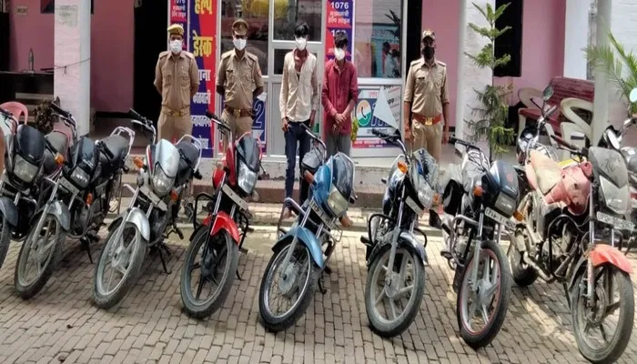 अयोध्या: शातिर मोटरसाइकिल चोर गिरफ्तार, 8 बाइक सहित 1 समरसेबल बरामद