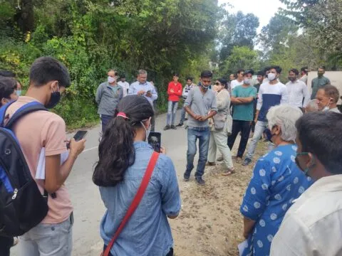 नैनीताल: पहाड़ के पानी को बचाने के लिए ग्रामीणों का प्रदर्शन, मिला उक्रांद का साथ