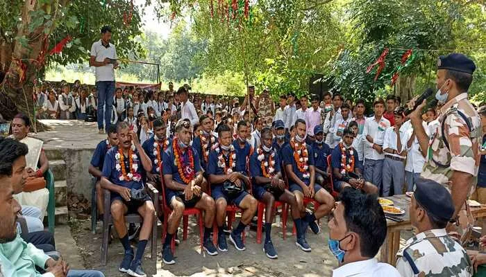 हरदोई: स्वतंत्रता संग्राम की 75वीं वर्षगांठ पर सैनिकों का भव्य स्वागत