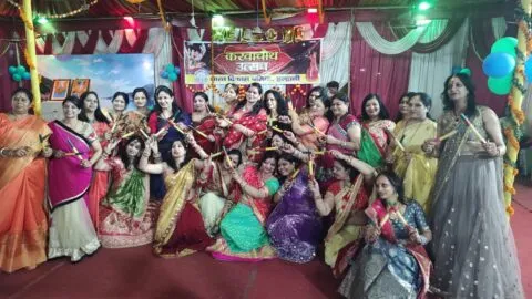 हल्द्वानी: करवाचौथ उत्सव में डांडिया से महिलाओं ने बांधा समा