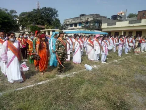 हल्द्वानी: स्थापना दिवस पर राष्ट्र सेविका समिति ने निकाली जागरूकता रैली