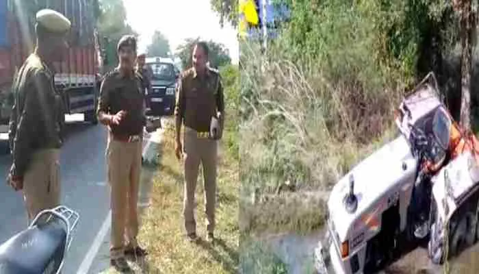 हरदोई: अनियंत्रित ट्रैक्टर खाई में पलटा, दो भाइयों की मौत
