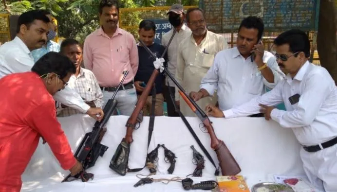 मुरादाबाद: तुरैहा-कश्यप समाज द्वारा किया गया शस्त्रों का पूजन