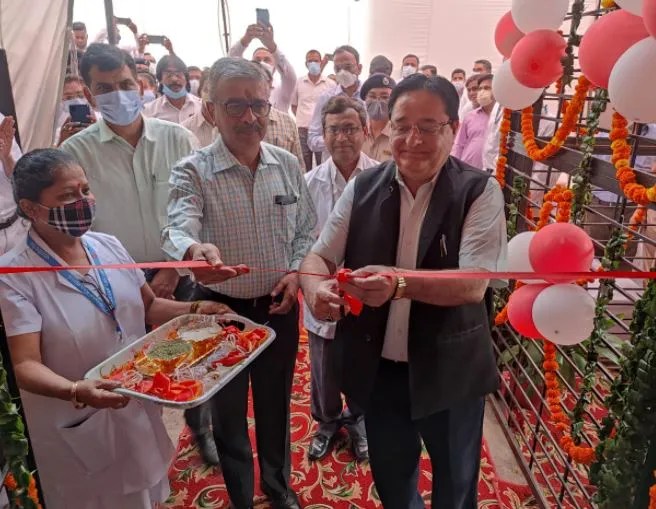मुरादाबाद: रेलवे हॉस्पिटल में हुआ ऑक्सीजन प्लांट का शुभारंभ