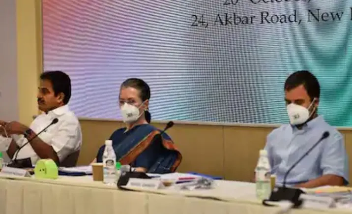सोनिया गांधी ने पार्टी के नेताओं से कहा- हमें बीजेपी और आरएसएस का पर्दाफाश करना चाहिए