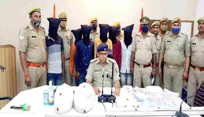 सीतापुर: पुलिस का खुलासा, छह शातिरों ने दी थी लहरपुर में हुई डकैती को अंजाम