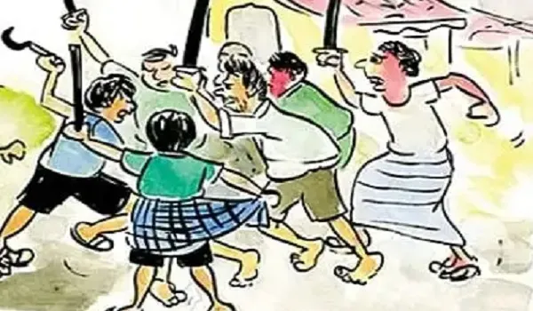 मुरादाबाद : जमीन विवाद को लेकर दो पक्षों में मारपीट, हुआ पथराव