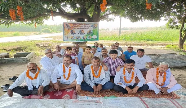 अमरोहा : किसानों की भूख हड़ताल आठवें दिन भी जारी