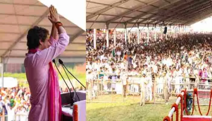 UP Elections: PM के गढ़ से प्रियंका ने भरी हुंकार, कहा- BJP की सरकार न्याय देने में असफल