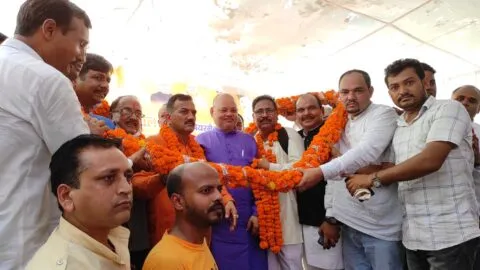 मंडी चेयरमैन राकेश नैनवाल ने गाजे बाजे के साथ ग्रहण किया कार्यभार, किसानों को लेकर कही बड़ी बात