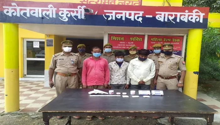 बाराबंकी: पुलिस ने स्वाट टीम के साथ मारा छापा, 3 शातिर चोरों को किया गिरफ्तार
