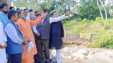 हल्द्वानी: मंत्री स्वामी यतीश्वरानंद ने रकसिया और कलसिया नाले की सुरक्षा का लिया जायजा, दिए निर्देश