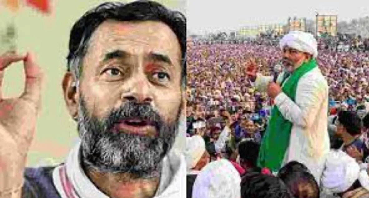 भाजपा कार्यकर्ता के घर जाने पर संयुक्त किसान मोर्चा ने योगेन्द्र यादव को निलंबित किया