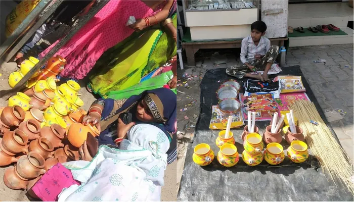 हरदोई: बाजारों में बढ़ी चहल-पहल, करवा चौथ के लिए चल रहे लुभावने ऑफर
