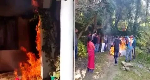 पूर्व केंद्रीय मंत्री और कांग्रेस नेता सलमान खुर्शीद के रामगढ़ स्थित घर में तोड़फोड़, आग लगाई