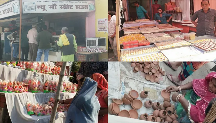 हरदोई: दीपावली पर बाजारों में दिखी रौनक, लोग जमकर कर रहे खरीदारी