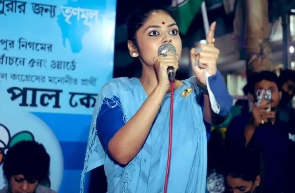 टीएमसी नेता सायानी घोष की बढ़ीं मुश्किलें, पूछताछ के लिए हिरासत में लिया गया