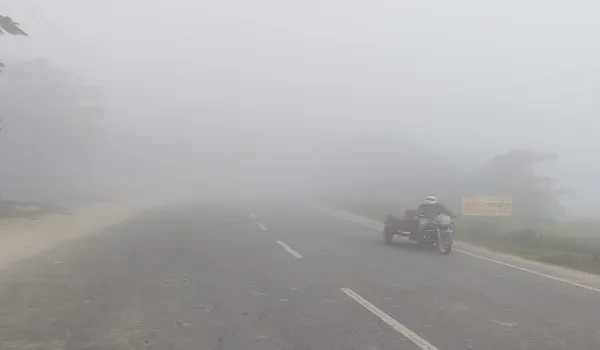 अमरोहा : कोहरे की दस्तक से वाहन चालकों को परेशानी