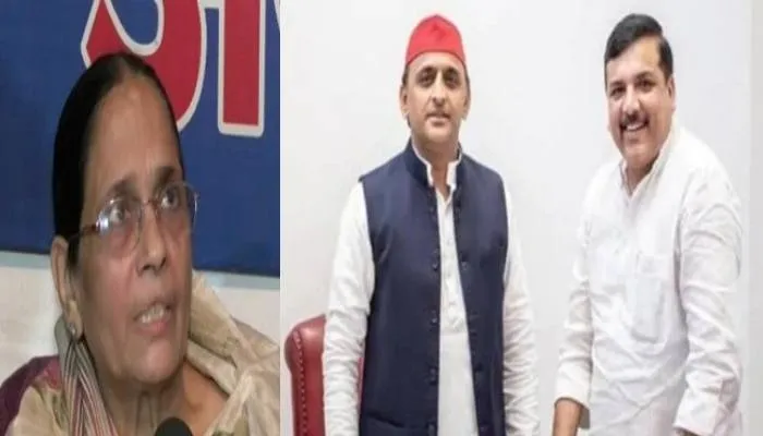 लखनऊ: गठबंधन पर चर्चा के लिए अखिलेश से मिले संजय सिंह और कृष्णा पटेल