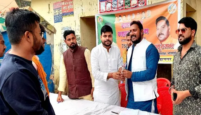 गोरखपुर: प्रदेश व्यापी सदस्यता अभियान के तहत भाजपा ने किया सदस्यता शिविर का आयोजन