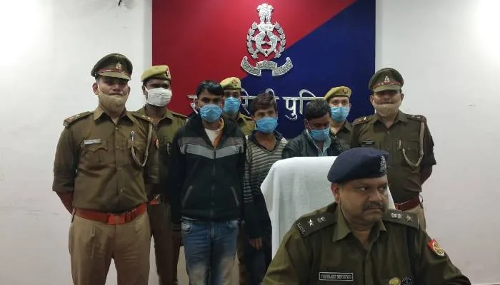 रायबरेलीः लूट की घटनाओं को अंजाम देने वाले तीन शातिर बदमाश गिरफ्तार