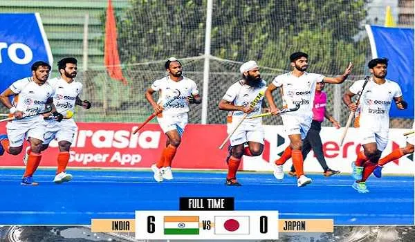 भारत ने एशियाई चैंपियंस ट्रॉफी में जापान को 6-0 से हराया, हरमनप्रीत ने दागे दो गोल