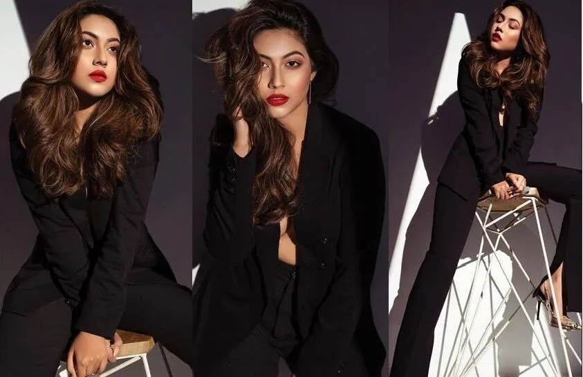 रीम शेख का ब्लैक पैंट-सूट में दिखा बोल्ड लुक, तस्वीरें देख यूजर ने कमेंट में लिखा, ‘ठंडी में गर्मी’