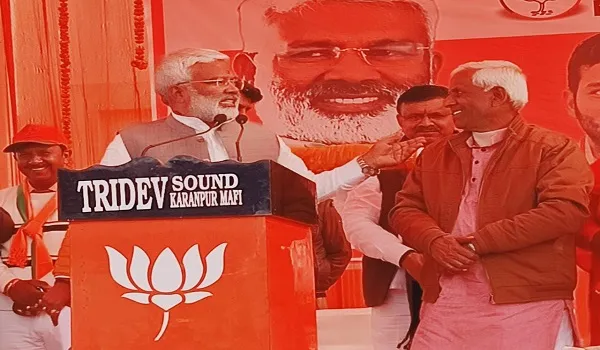 अमरोहा : भाजपा प्रदेश अध्यक्ष स्वतंत्र देव ने मोदी और योगी के लिए मांगा आशीर्वाद