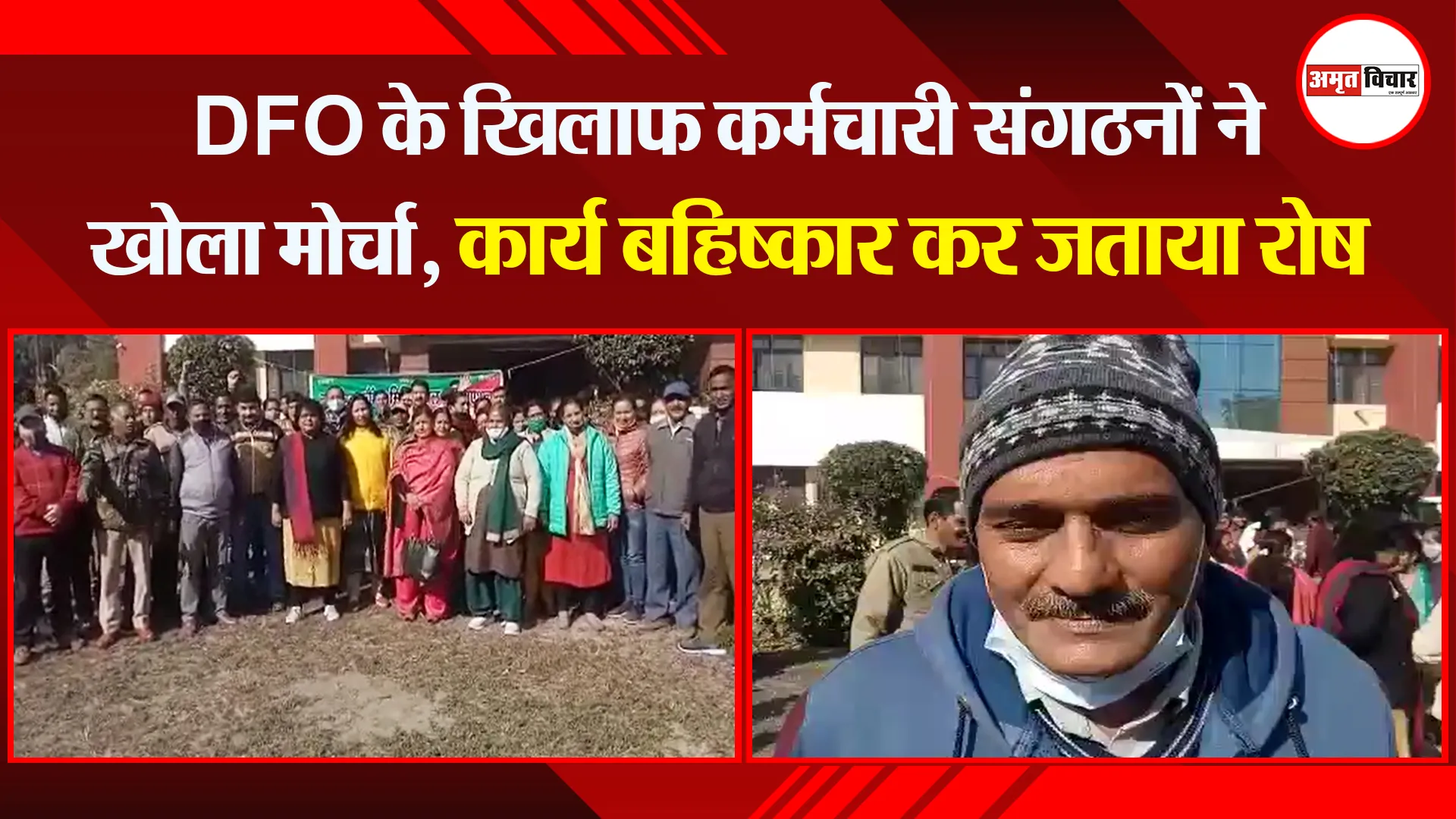 हल्द्वानी: DFO के खिलाफ कर्मचारी संगठनों ने खोला मोर्चा, कार्य बहिष्कार कर जताया रोष