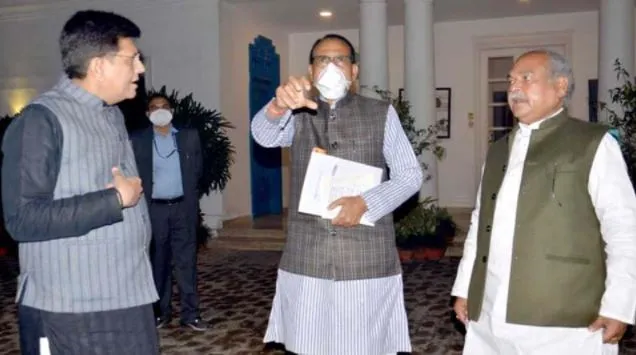 शिवराज ने दिल्ली में नरेंद्र सिंह तोमर से की मुलाकात