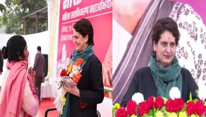 वोट की ताकत से अधिकार और सुरक्षा पा सकती है आधी आबादी : प्रियंका गांधी