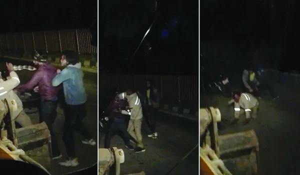 बिजनौर: ड्यूटी पर तैनात दो पुलिसकर्मियों से बदमाशों ने मारपीट कर लूटी राइफल, वीडियो वायरल