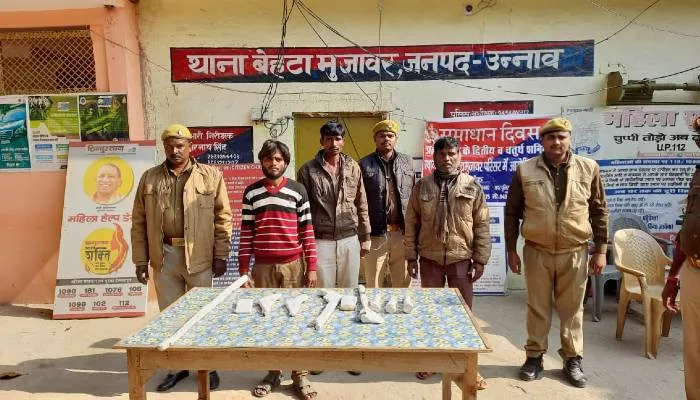 उन्नाव: पुलिस ने मुठभेड़ में तीन शातिर अपराधियों को किया गिरफ्तार