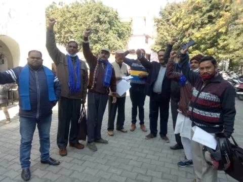 हल्द्वानी: दमुवाढूंगा स्कूल के पास हो रहे निर्माण पर भीम आर्मी आक्रोशित