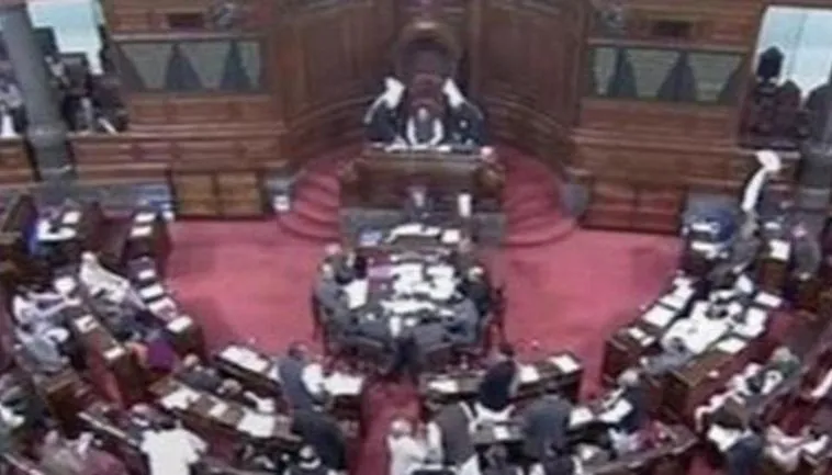 राज्यसभा में विपक्ष का हंगामा, बैठक बारह बजे तक स्थगित