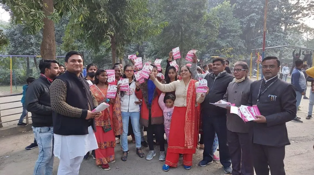 बरेली: मैराथन दौड़ के लिए कांग्रेस नेता कॉलेजों में कर रहे प्रचार-प्रसार