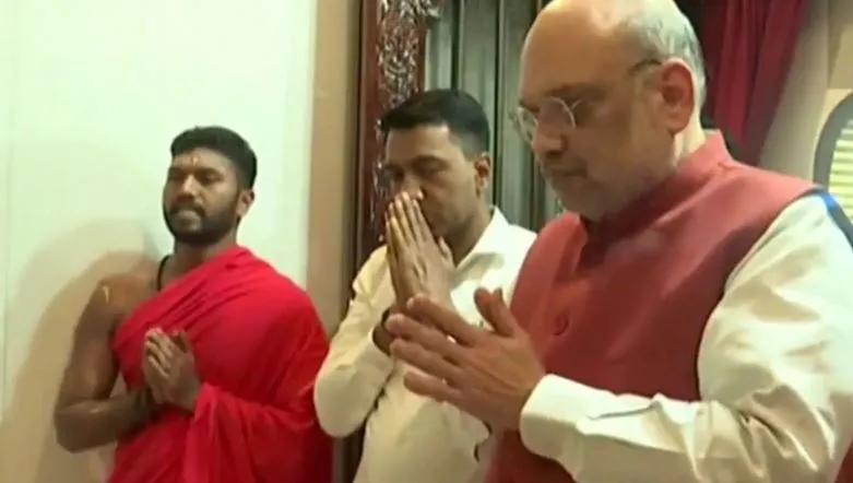 विधानसभा चुनाव से पहले एक दिवसीय दौरे पर गोवा पहुंचे अमित शाह