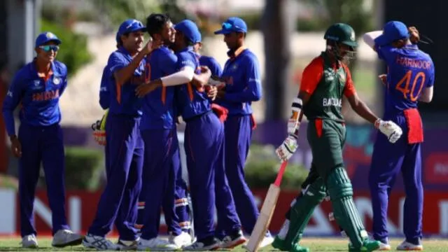 ICC U-19 World Cup Pacer Ravi wreaks havoc as India beat Bangladesh to enter Semifinal - Latest Cricket News - U-19 World Cup: भारत ने बांग्लादेश को 5 विकेट से हरा पिछली