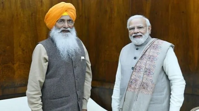 पूर्व केंद्रीय मंत्री सुखदेव सिंह ढींढसा ने की प्रधानमंत्री मोदी से मुलाकात